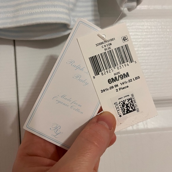 Ralph Lauren Baby Striped Wrap Top - Picture 5 of 6